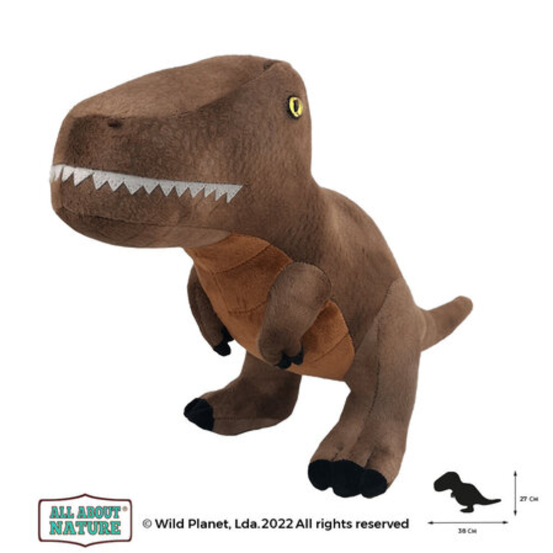 Плюшена играчка, Динозавър T-Rex 40см. Wild Planet