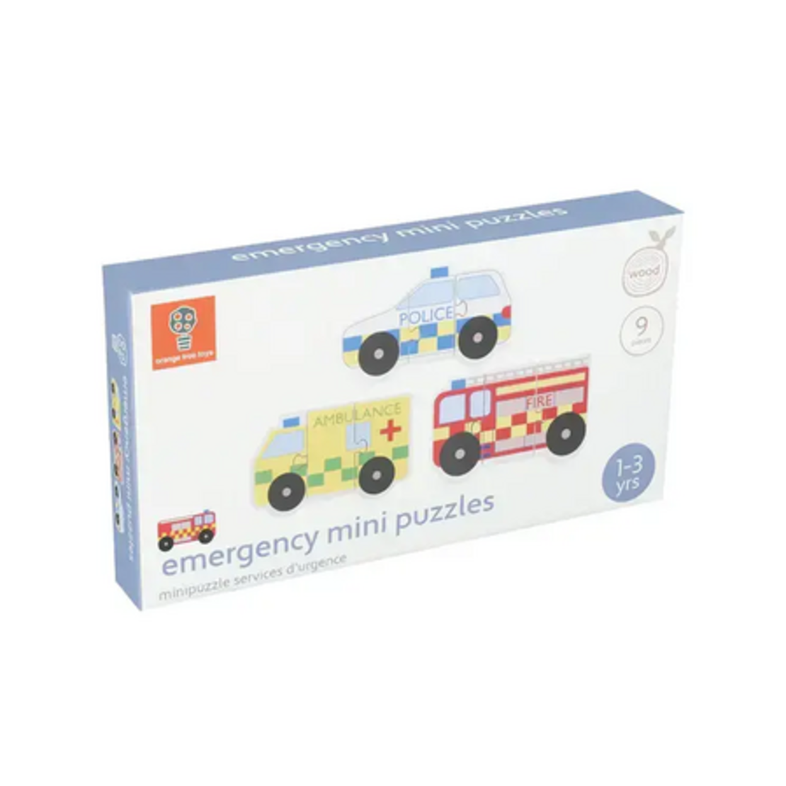 Комплект дървени пъзели -  Emergency Services