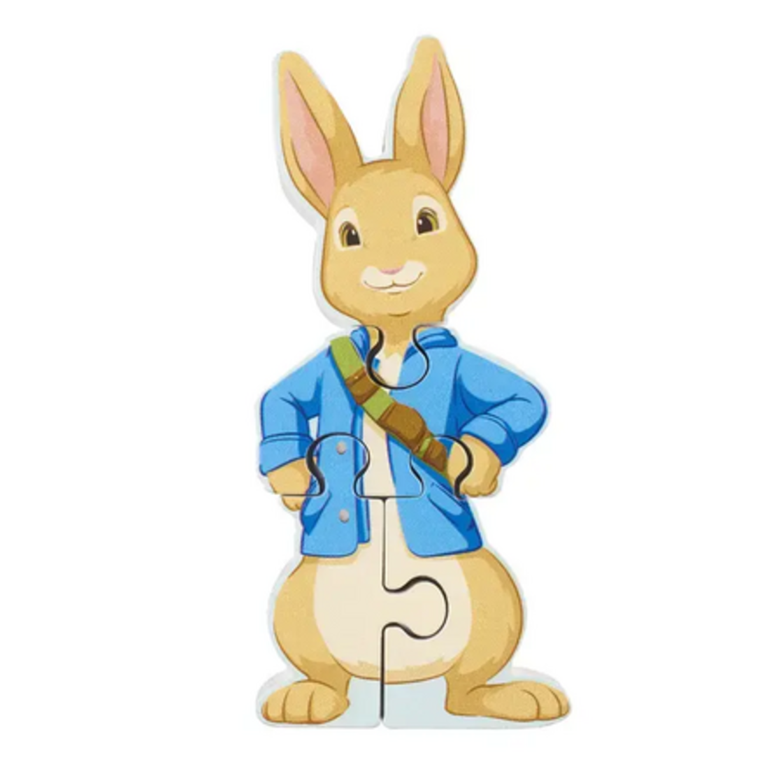 Дървен мини пъзел Peter Rabbit, в торбичка