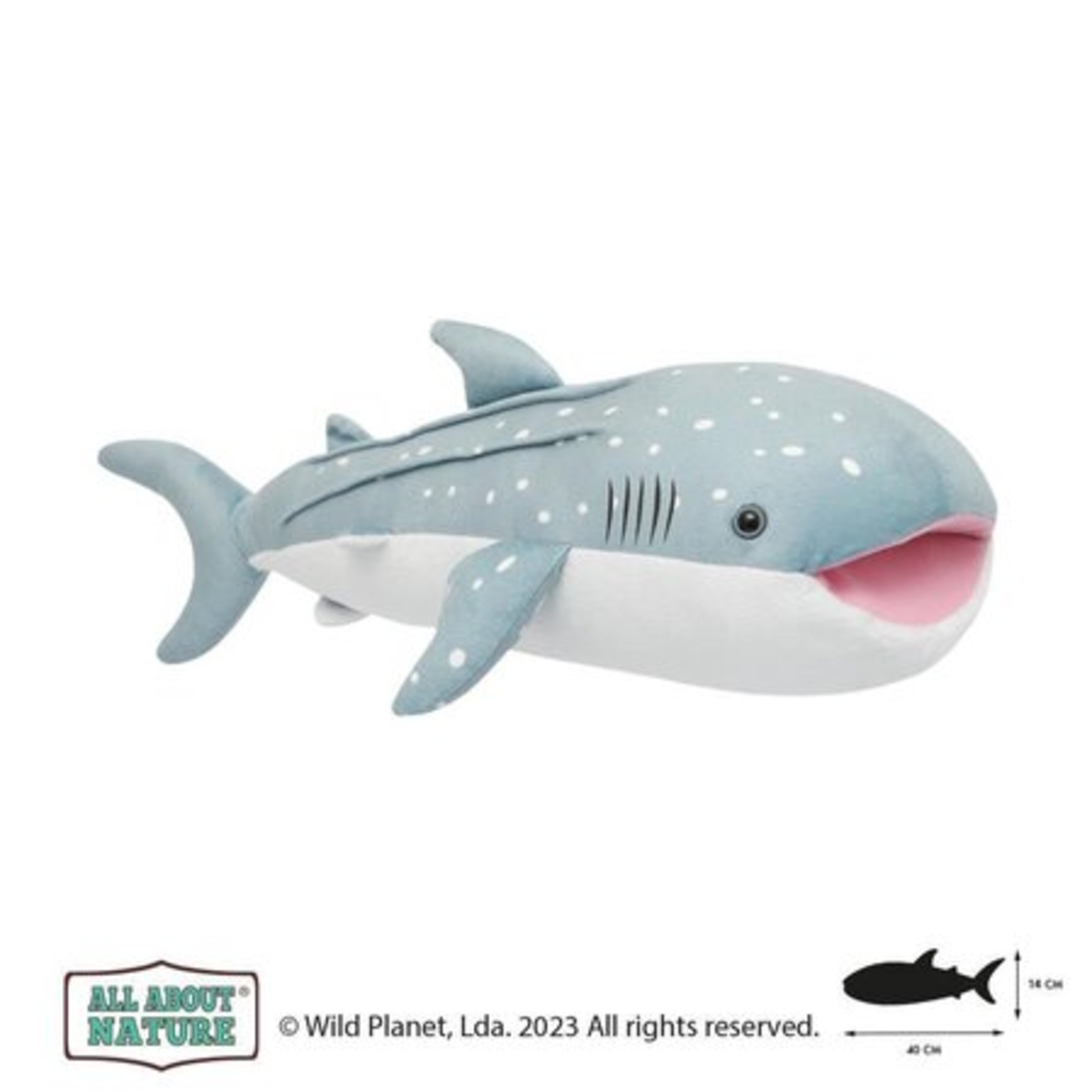 Плюшена играчка, Китова Акула 40см. Wild Planet
