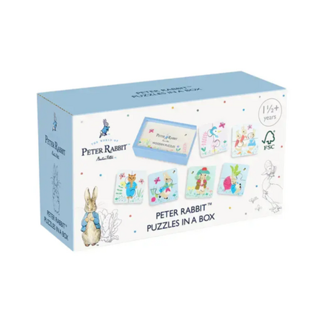 Дървен Съответстващ Пъзел, Peter Rabbit (FSC)