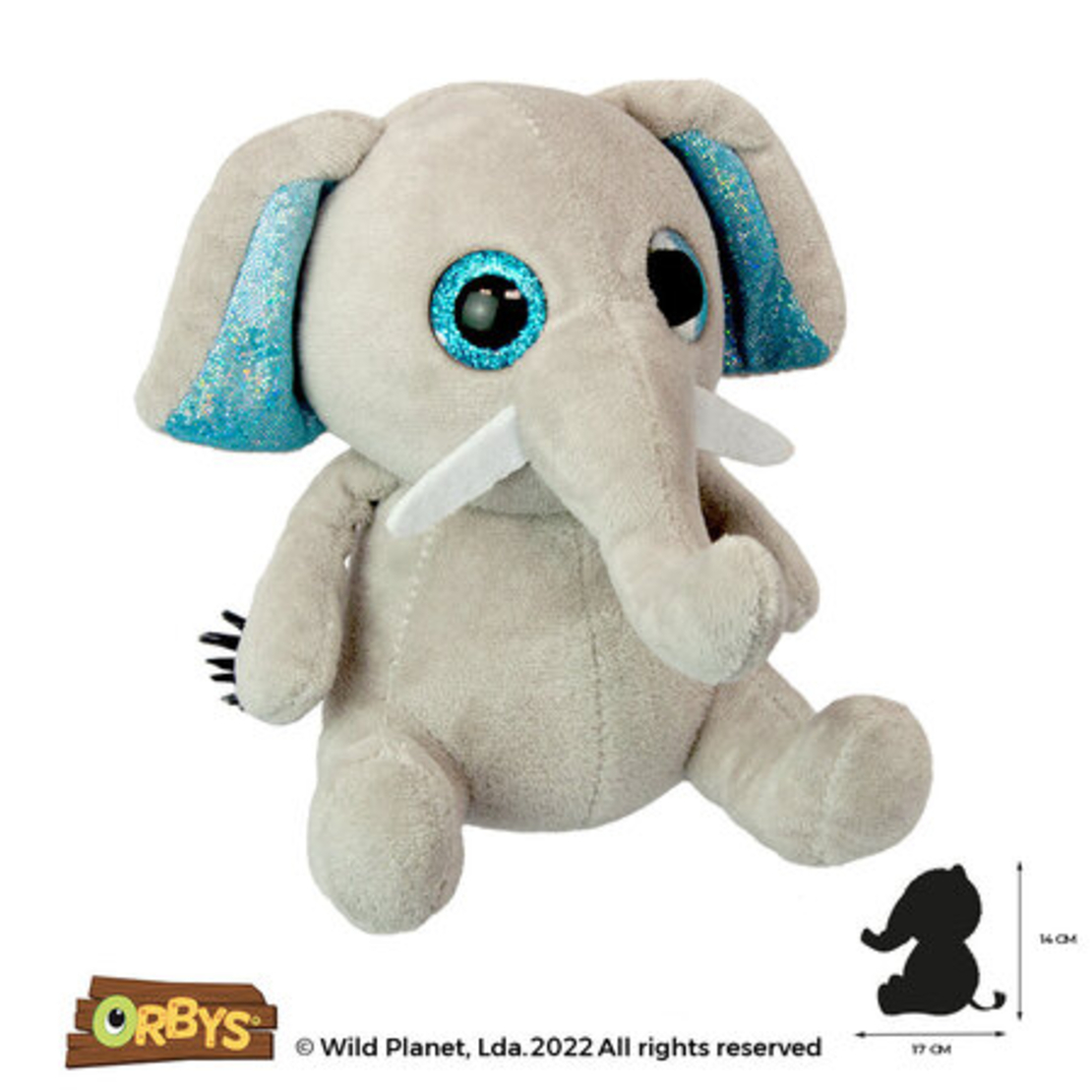Плюшена играчка, Малко слонче 18см Wild Planet
