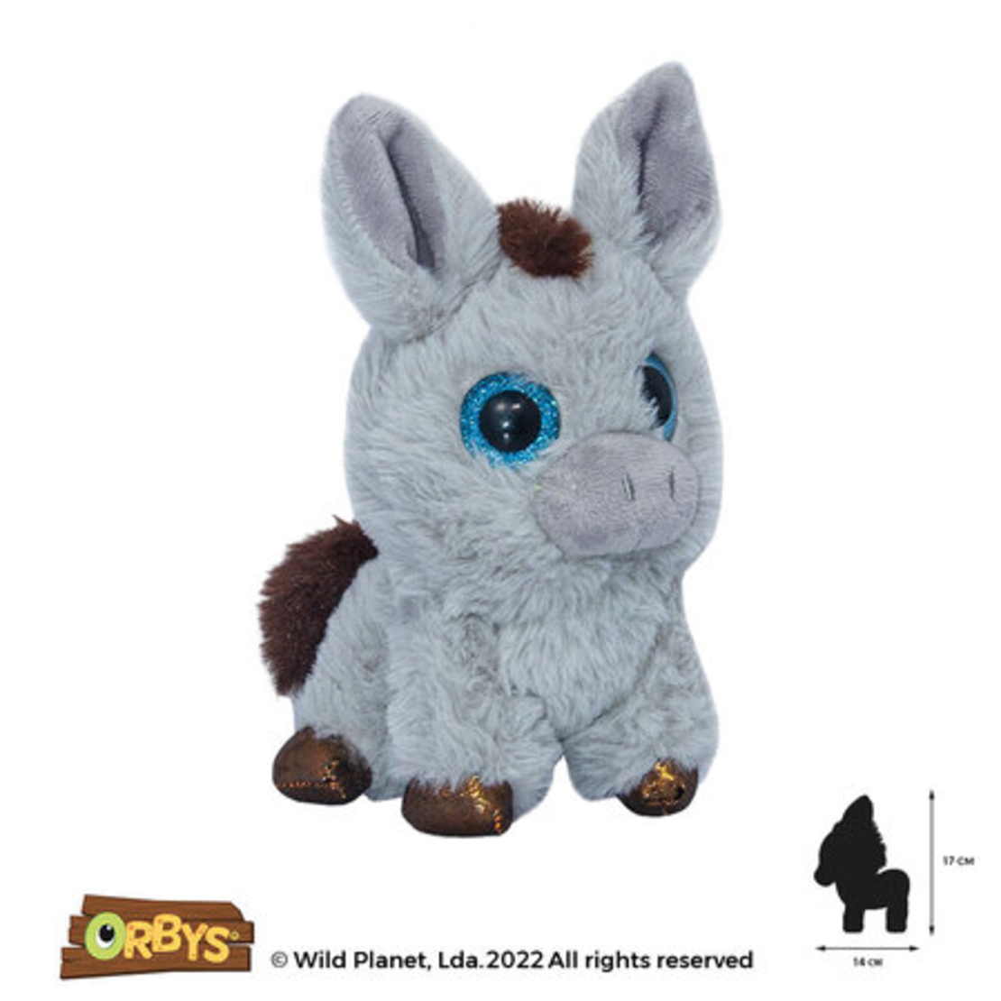 Плюшена играчка, Магаре 17см. Wild Planet