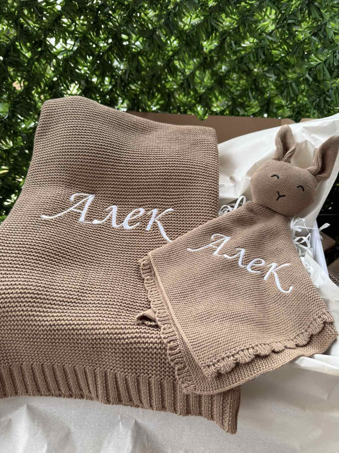 Мекичко памучно одеяло в кафяво