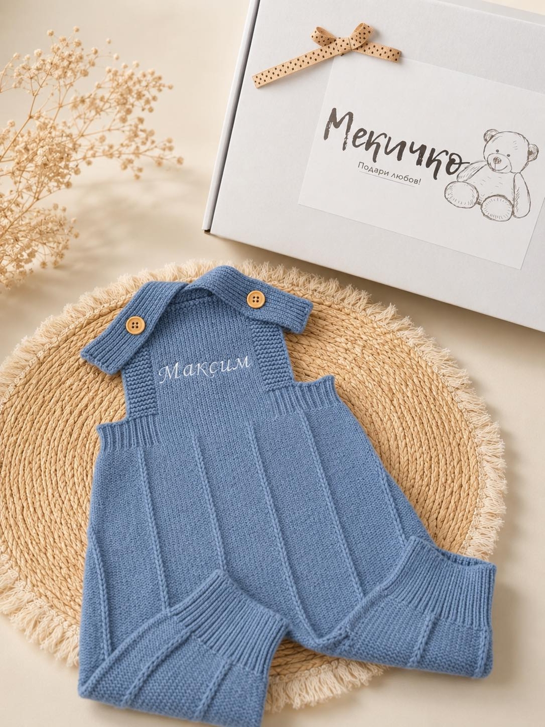 Мекичък ромпър в синьо Максим