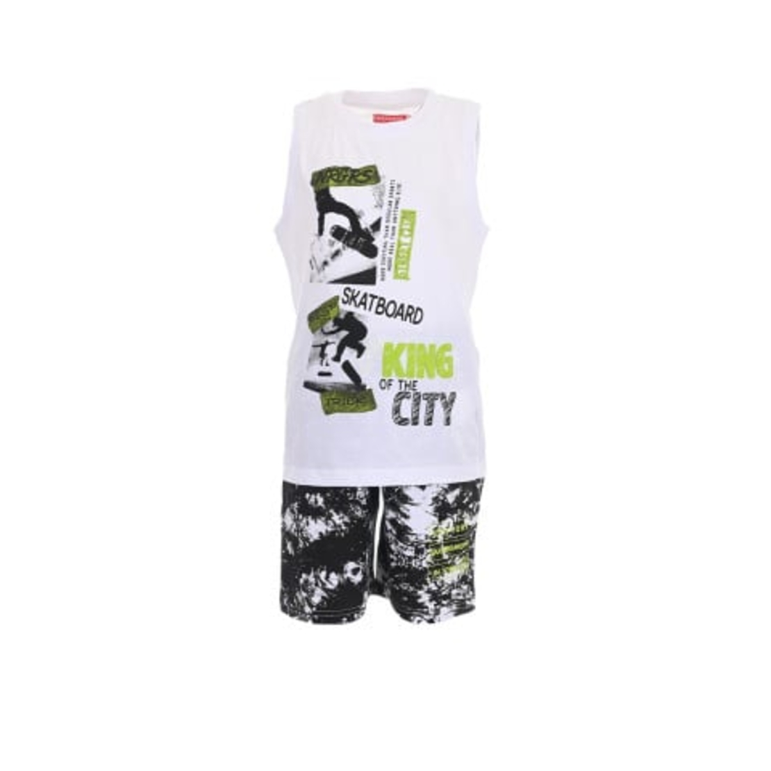 CHICCO Boys Shorts And Tee Set White/Multi