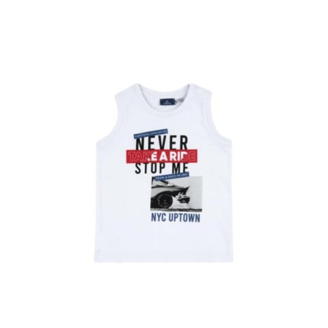 CHICCO Boys Never Stop Me Tank White/Multi