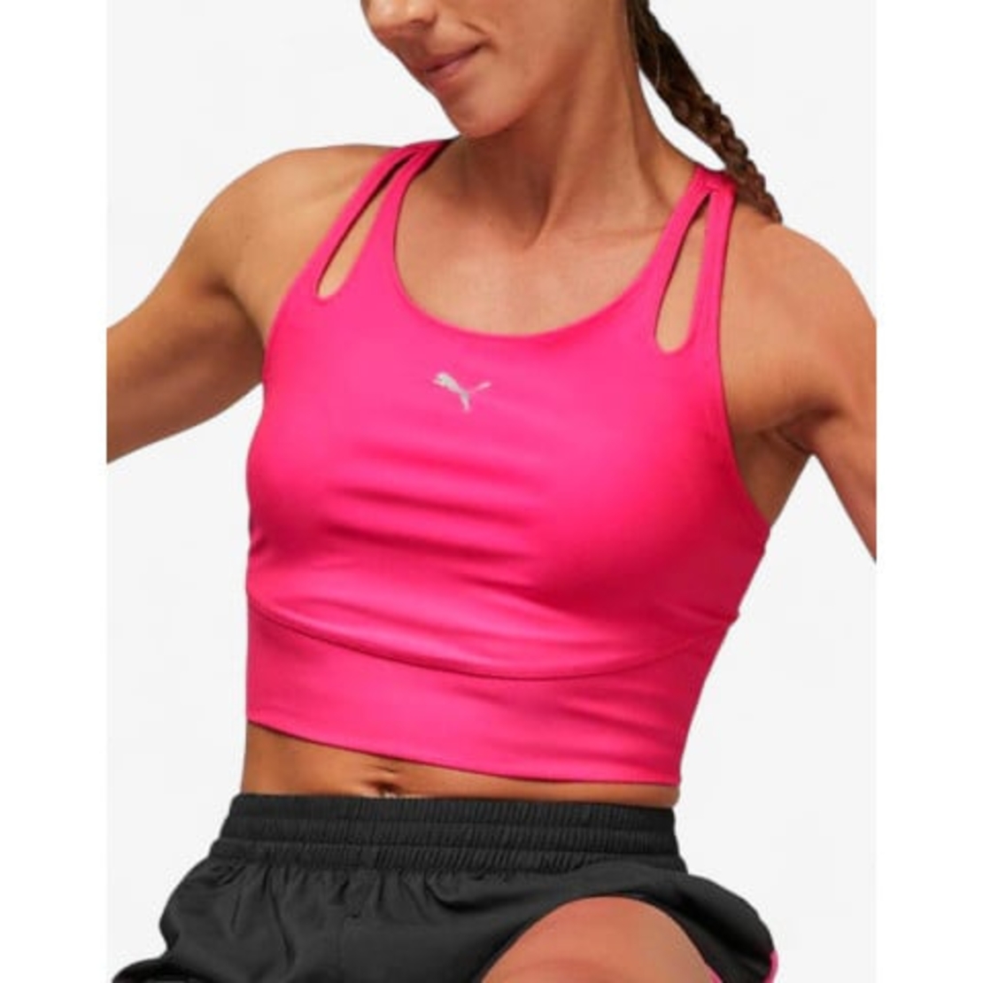 PUMA Run Ultraform Crop Tank Pink