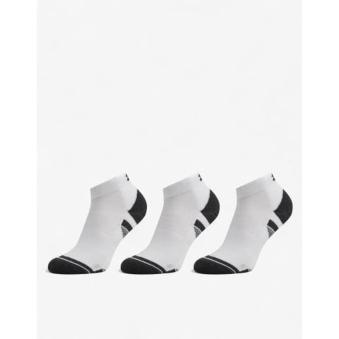 UNDER ARMOUR 3-Packs Performance Tech No Show Socks White/Black/Grey