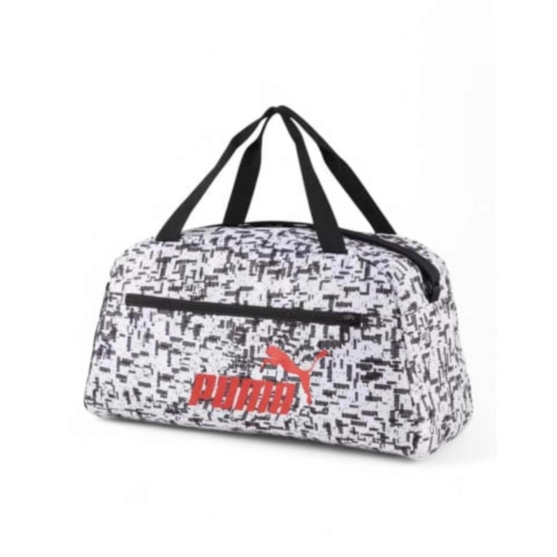 PUMA Phase All Over Printed Sports Bag White/Black