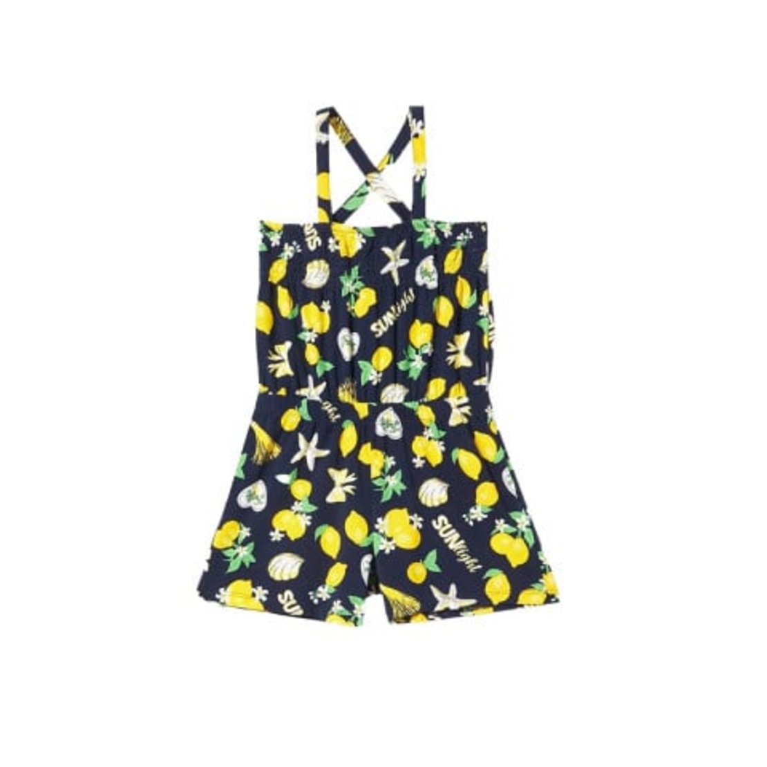 CHICCO Girls Short Dungarees Blue Printed