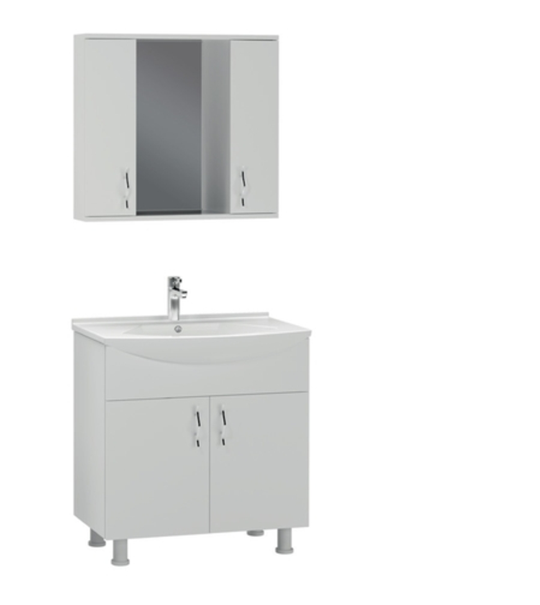 YNS-02 Комплект PVC шкафове за баня 80 см