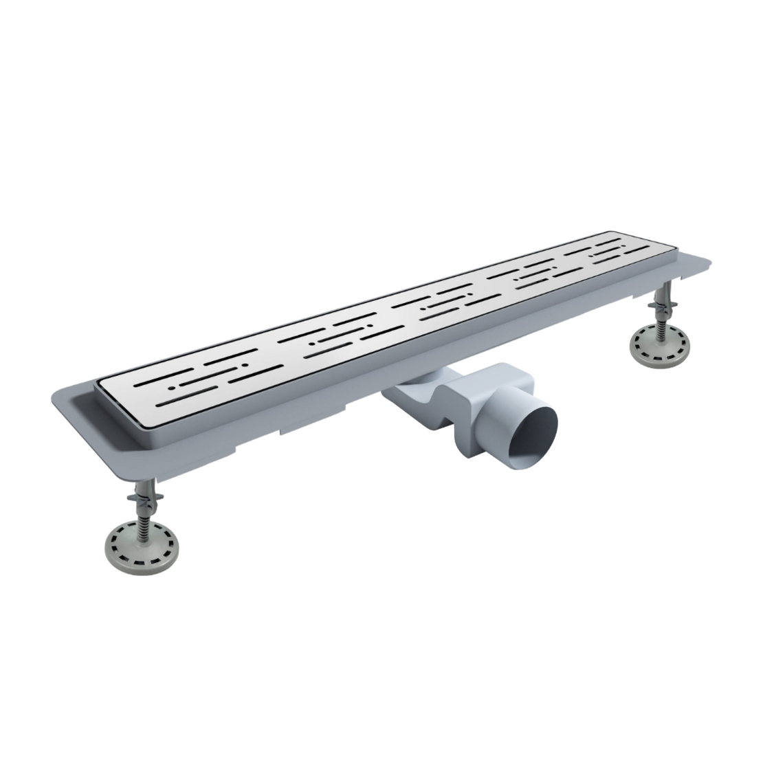 TM.009-Линеен сифон PVC корпус  и решетка от неръждаема стомана