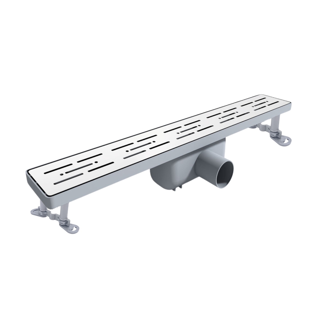 TM.001-Линеен сифон PVC корпус  и решетка от неръждаема стомана