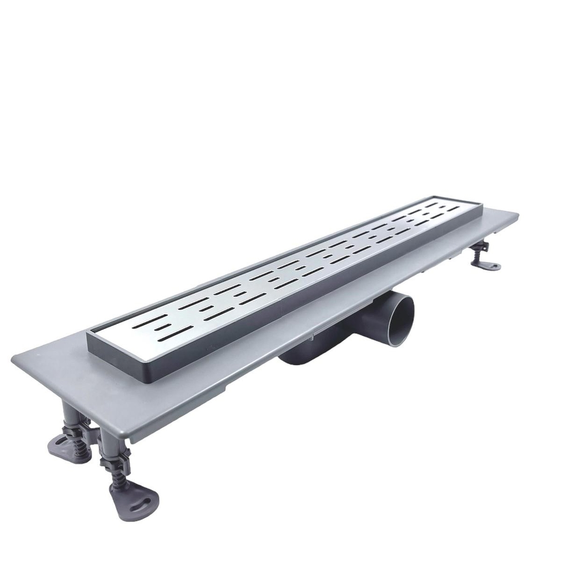 TM.002-Линеен сифон PVC корпус  и решетка от неръждаема стомана