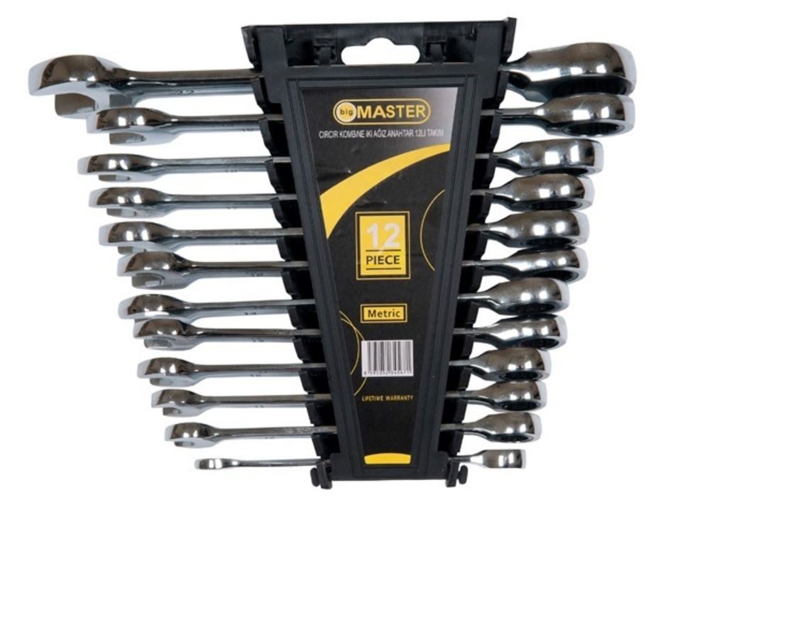 Комплект звездогаечни ключове с тресчотка 8-22