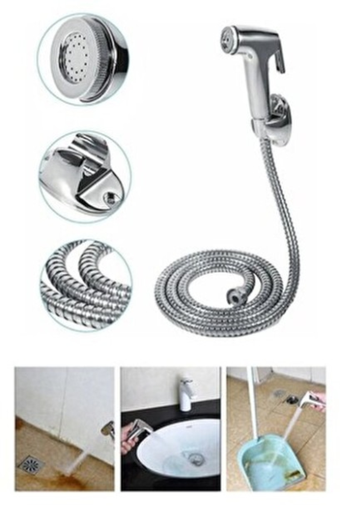 SA-1012 Хигиенен душ с шлаух (хром)