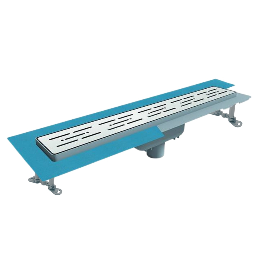 TM.003-Линеен сифон PVC корпус  и решетка от неръждаема стомана