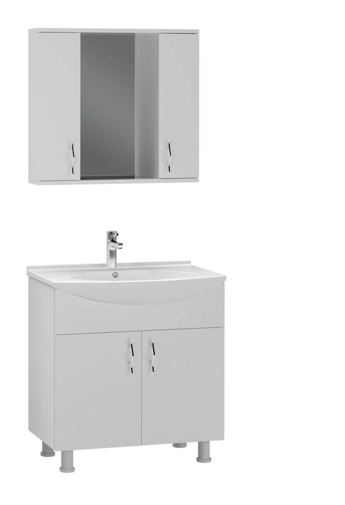 ШКАФ ЗА БАНЯ (ЕКО) КОМПЛЕКТ 3 ЧАСТИ 80СМ