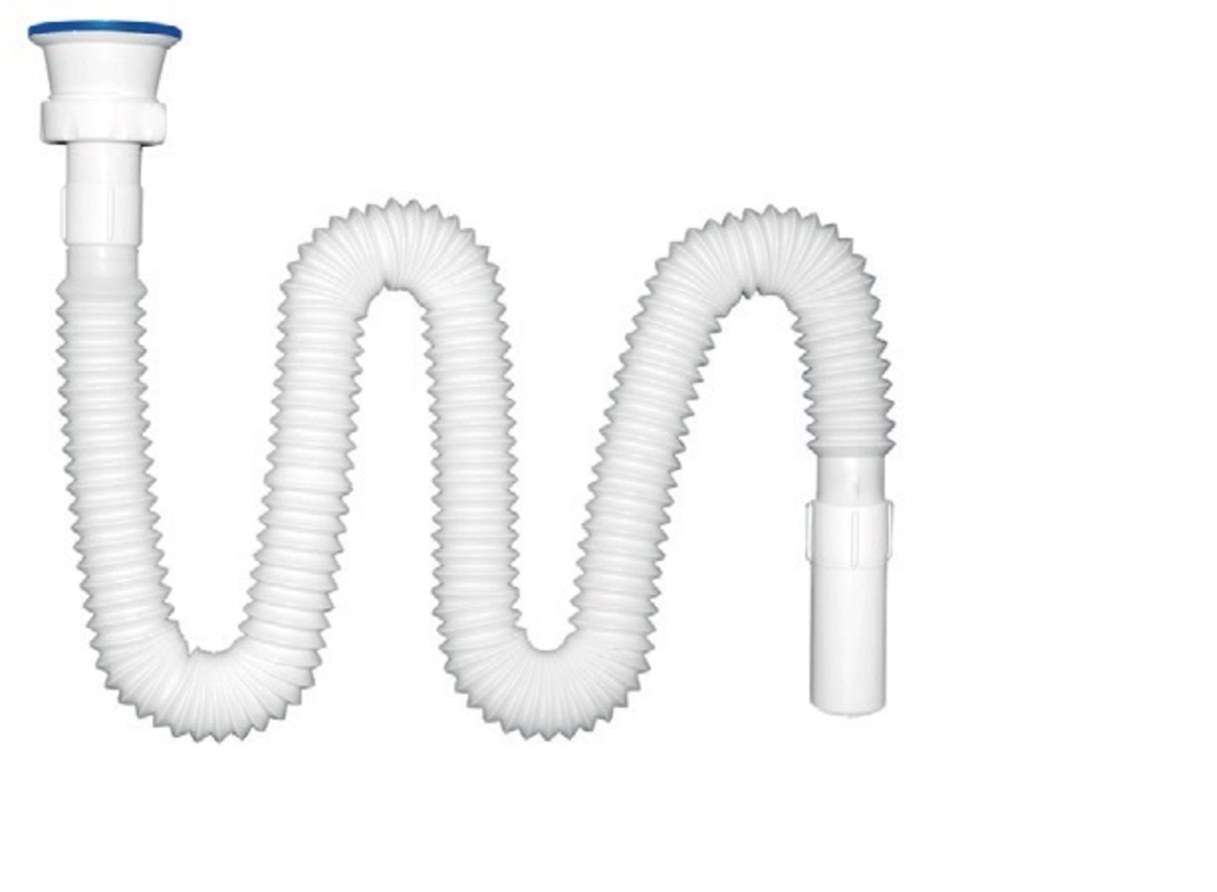 ГОФРИРАНА ВРЪЗКА ЗА МИВКА ф32 с витло и винт 304 1/2