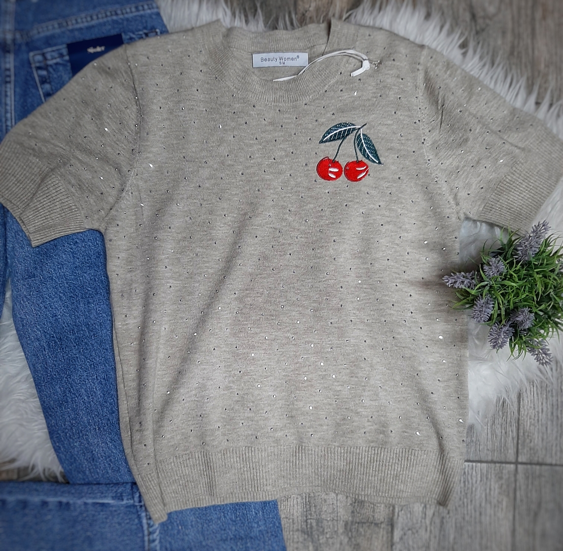 Блуза къс ръкав Череика