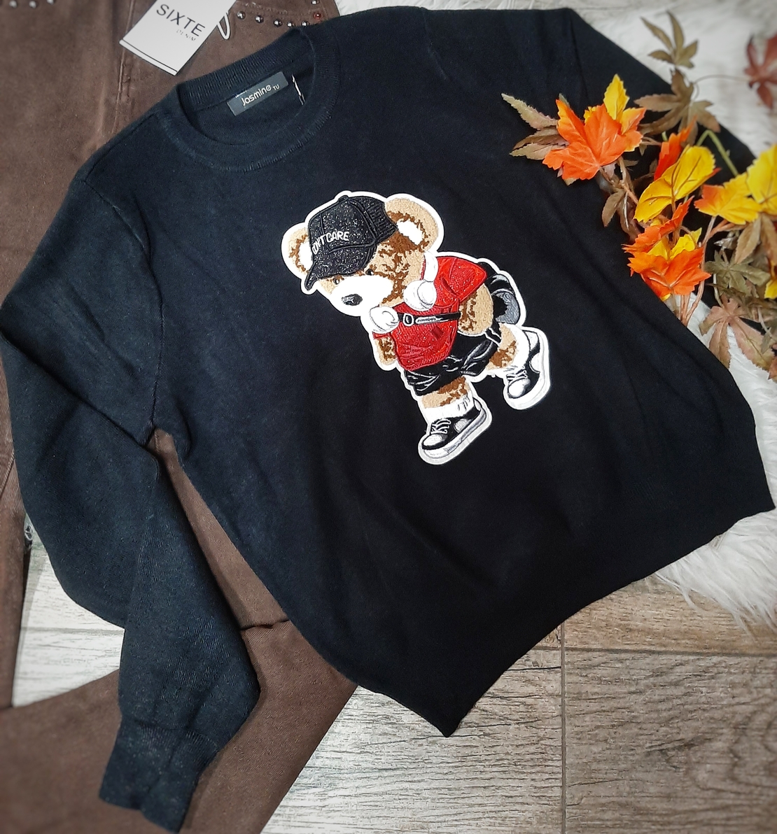 Дамски пуловер Мече