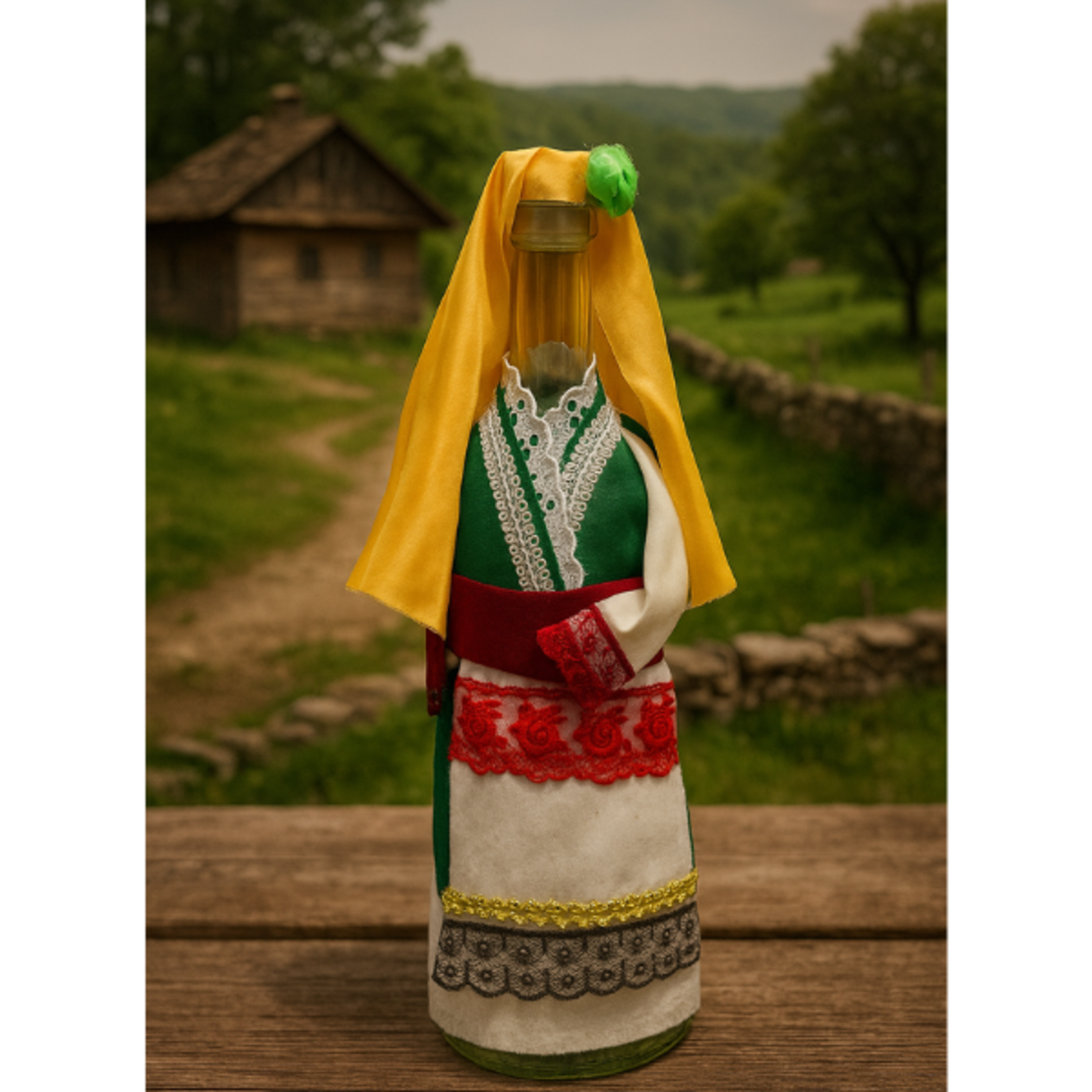 Бутилка с народна носия 1