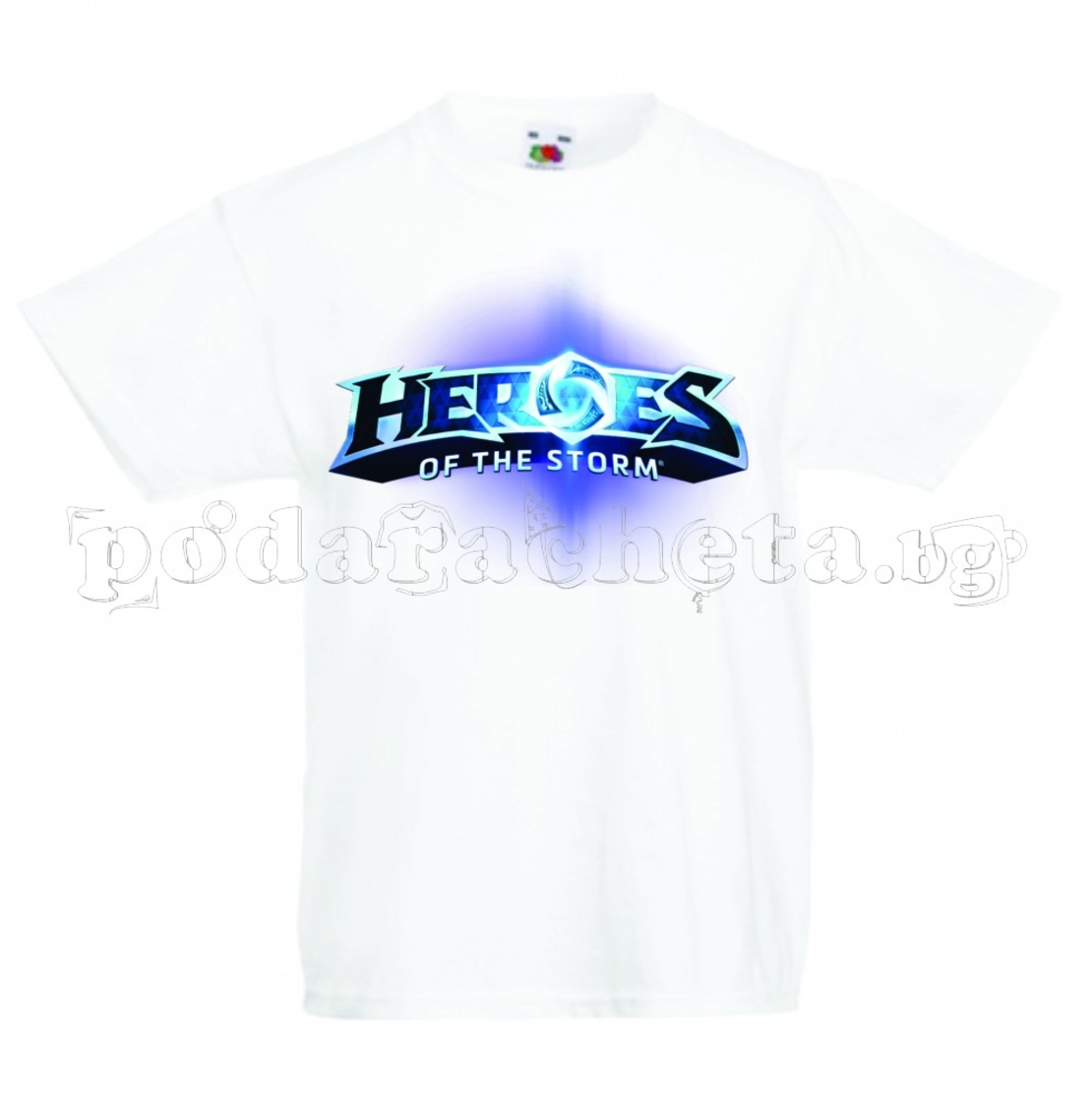 Бяла мъжка тениска - Геймърска Heroes Of The Storm