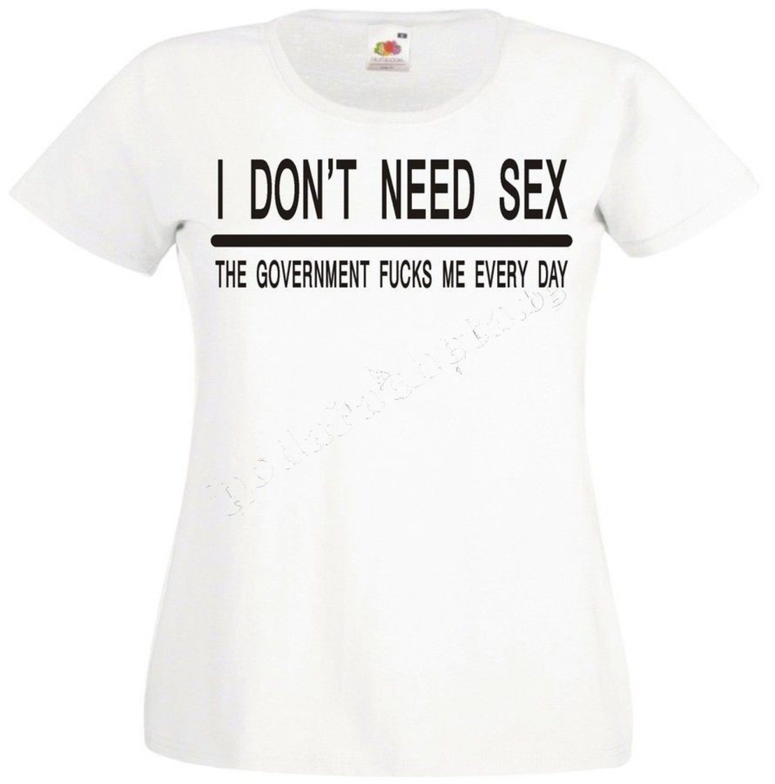 Черна мъжка тениска - I don't need sex