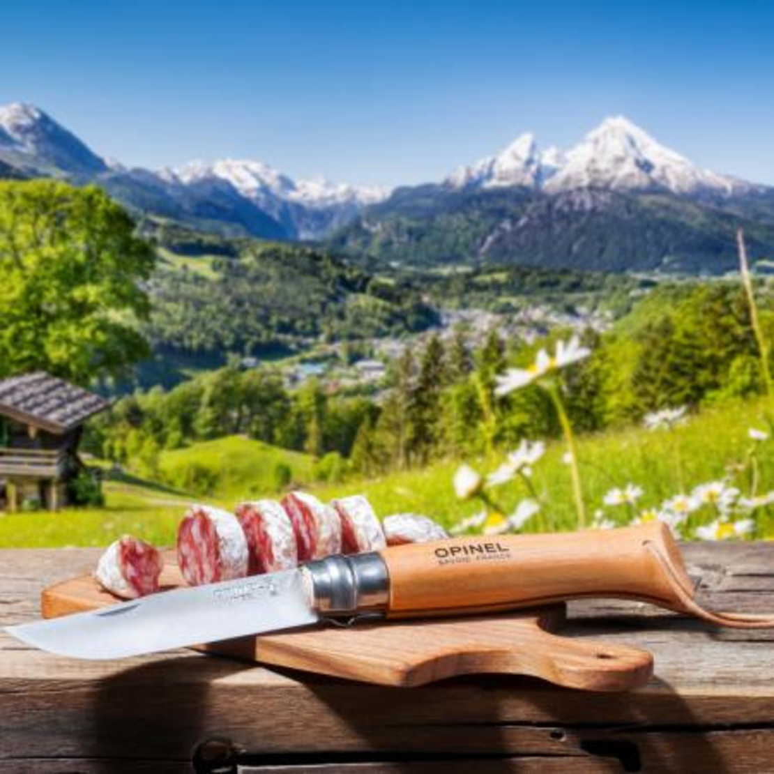 Комплект нож с тирбушон и дъска - Opinel