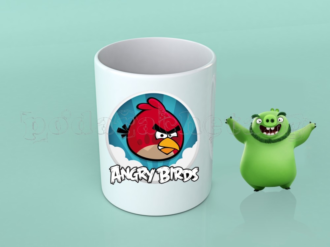 Забавна керамична чаша - Angry Birds 4
