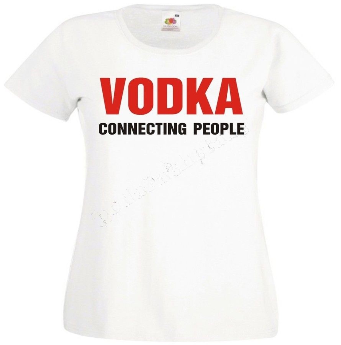 Черна мъжка тениска - Vodka - connecting people