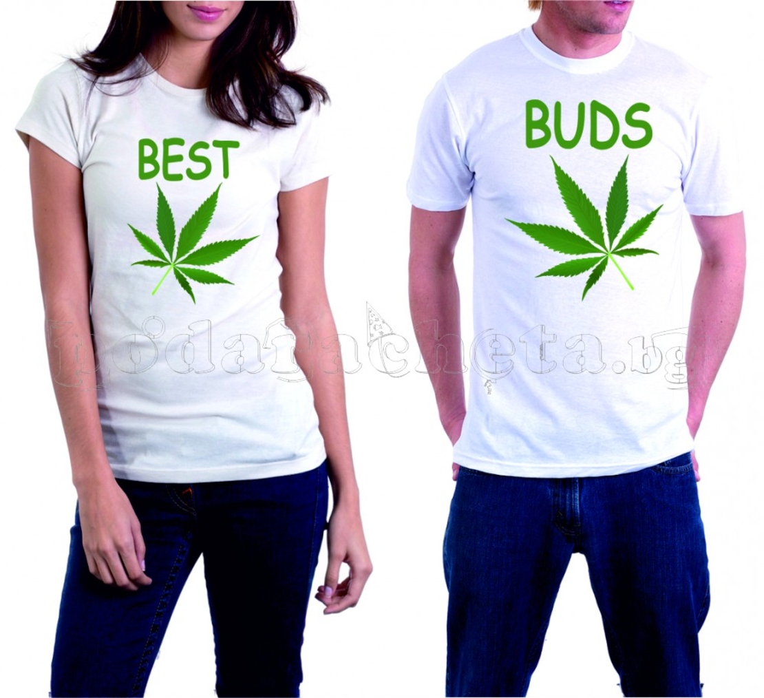 Бели тениски за двама - Best Bude Marijuana
