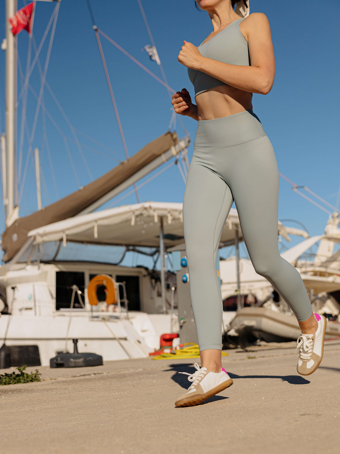 High Waist Legging Aqua