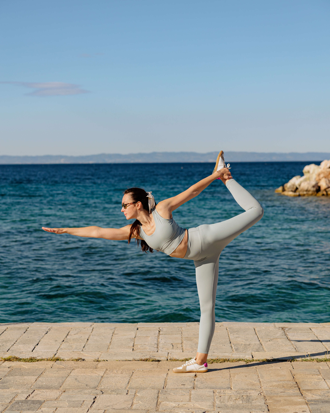 High Waist Legging Aqua