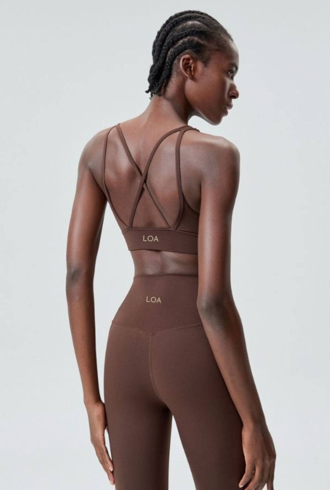 High waist Legging Brownie