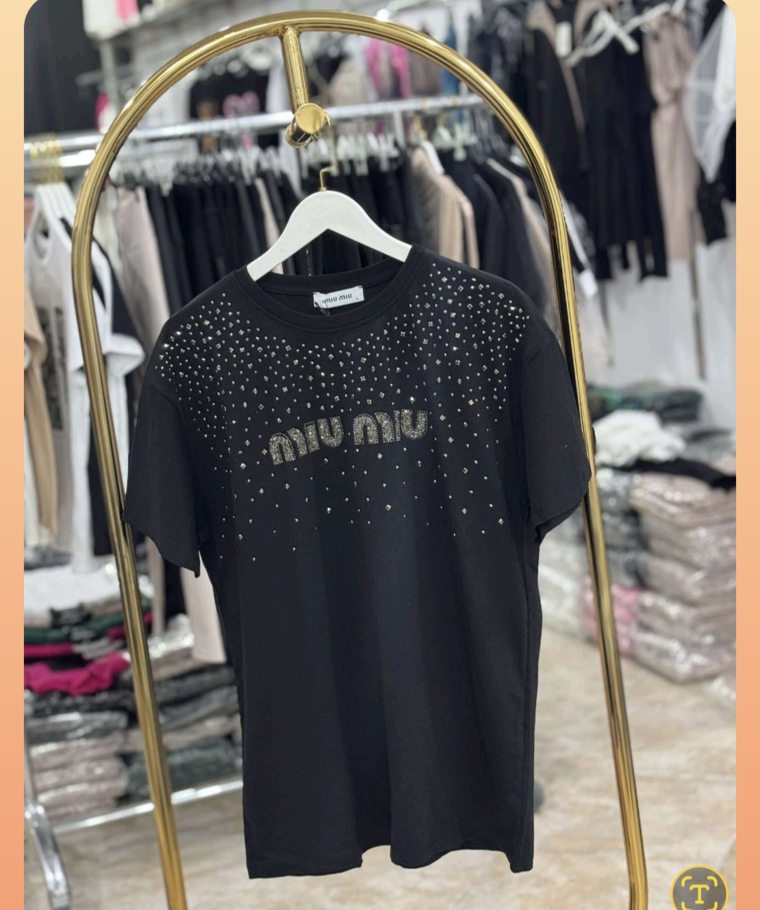Тениска Mui Mui Черна