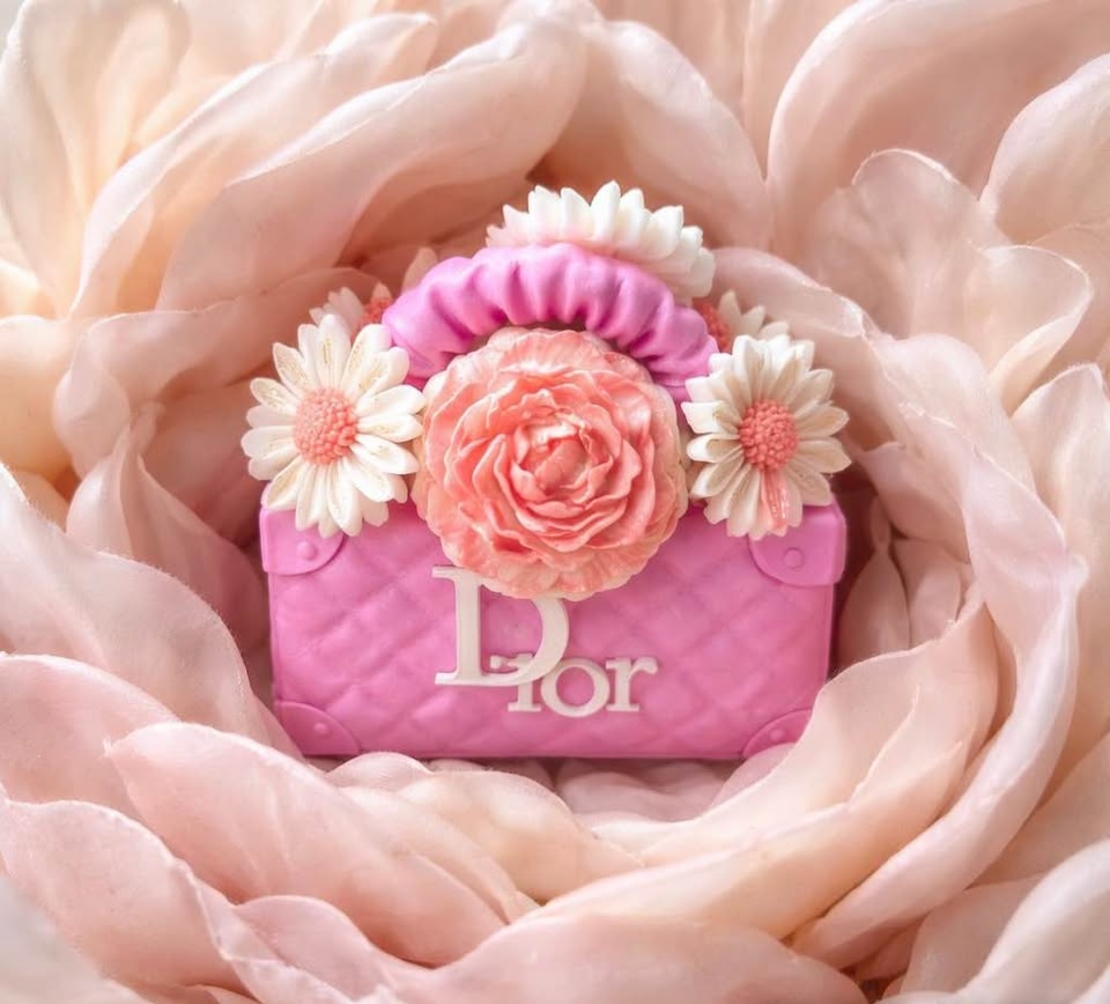 3D чанта аранжирана със сапунени цветя