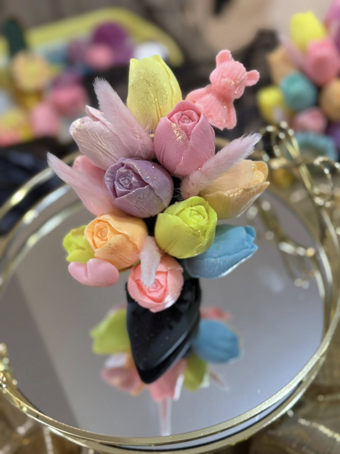 букет за 8 март от сапун като малки шедьоври!