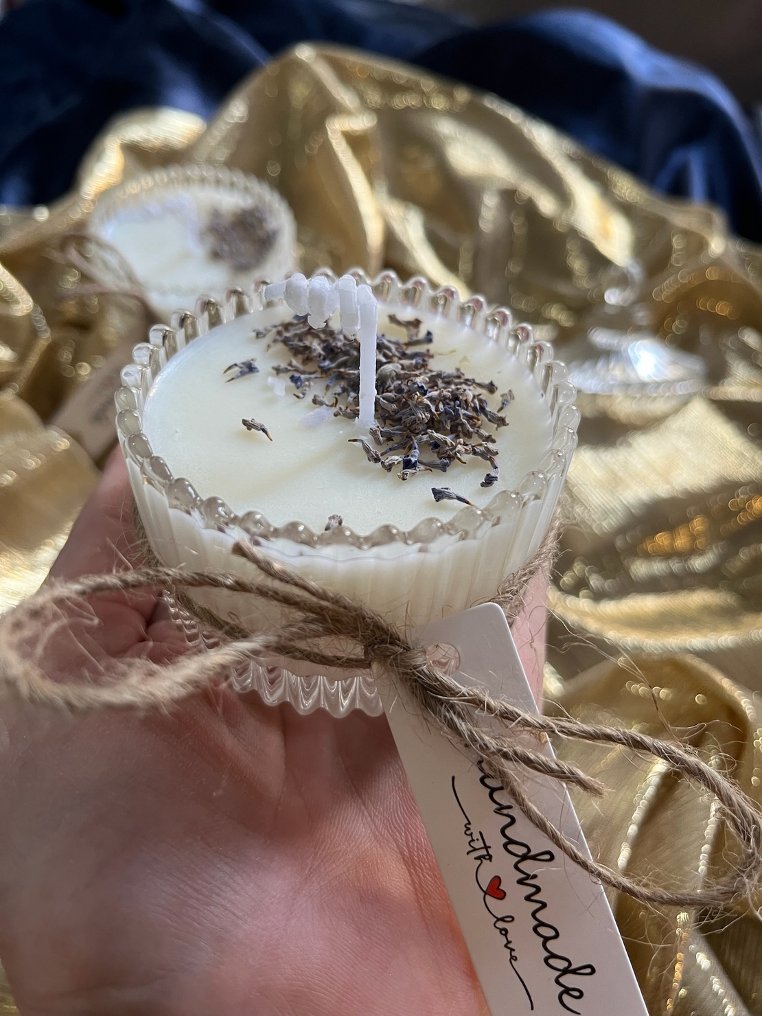 масажна свещ с лавандула