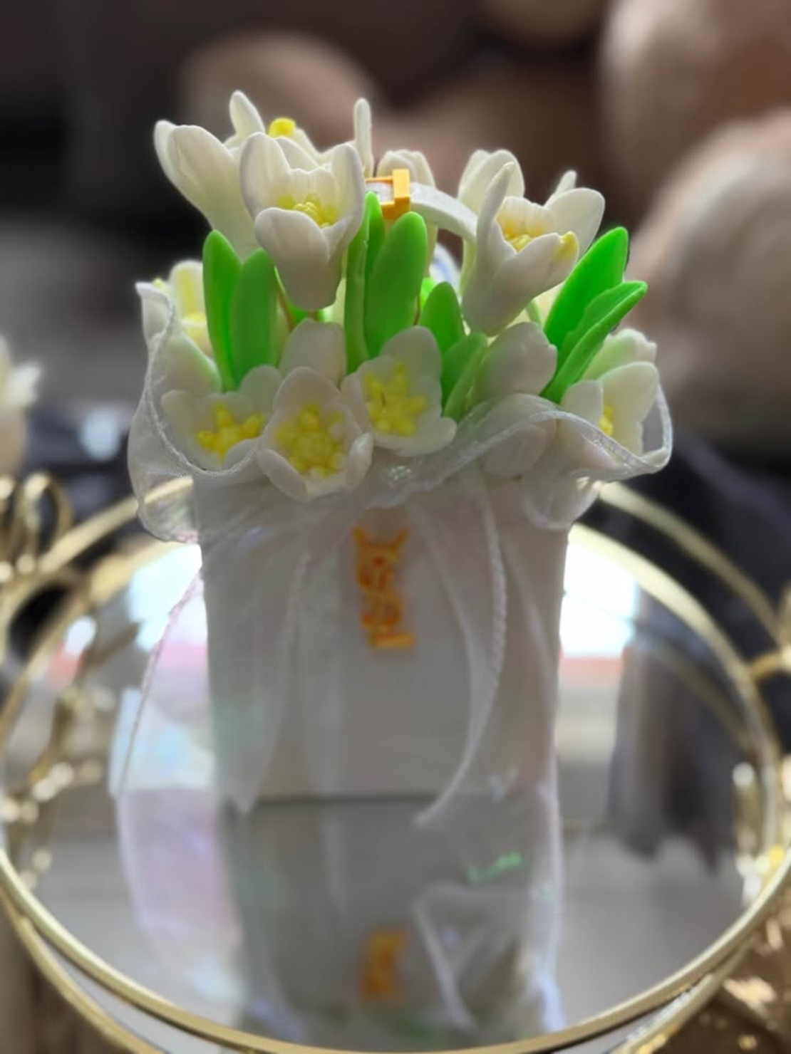 Букети от сапун кокичета подарък за 8 март