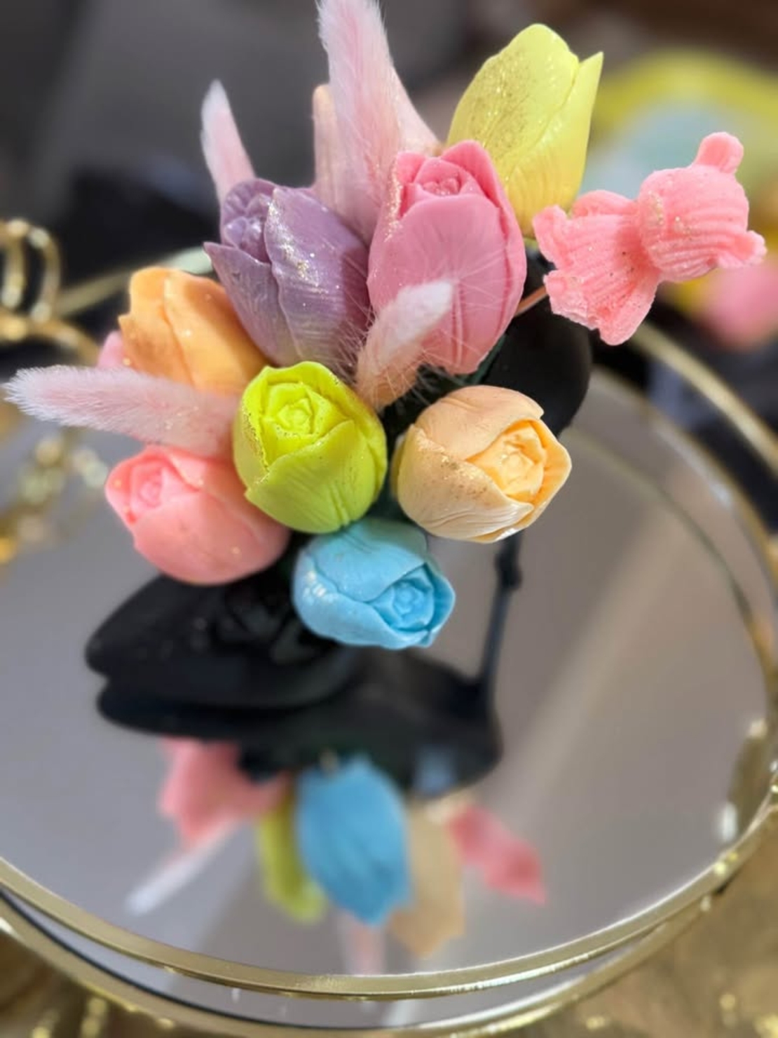 букет за 8 март от сапун като малки шедьоври!