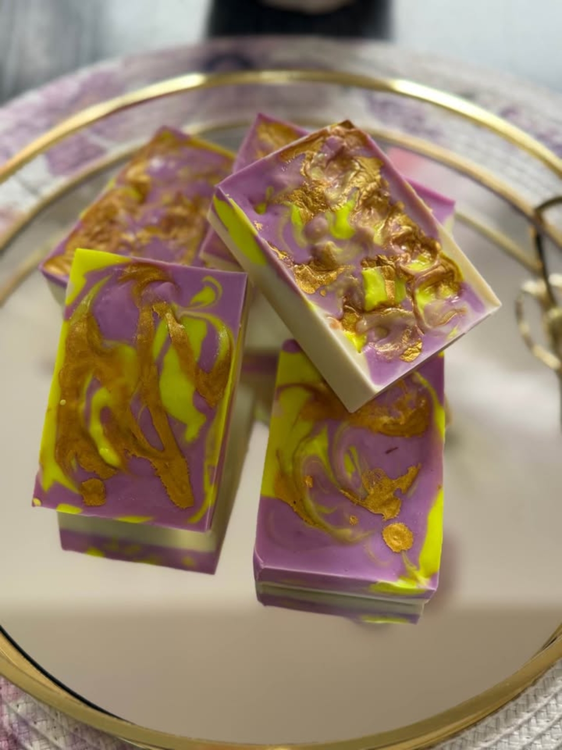 Ръчно изработен сапун „Лилав зюмбюл“