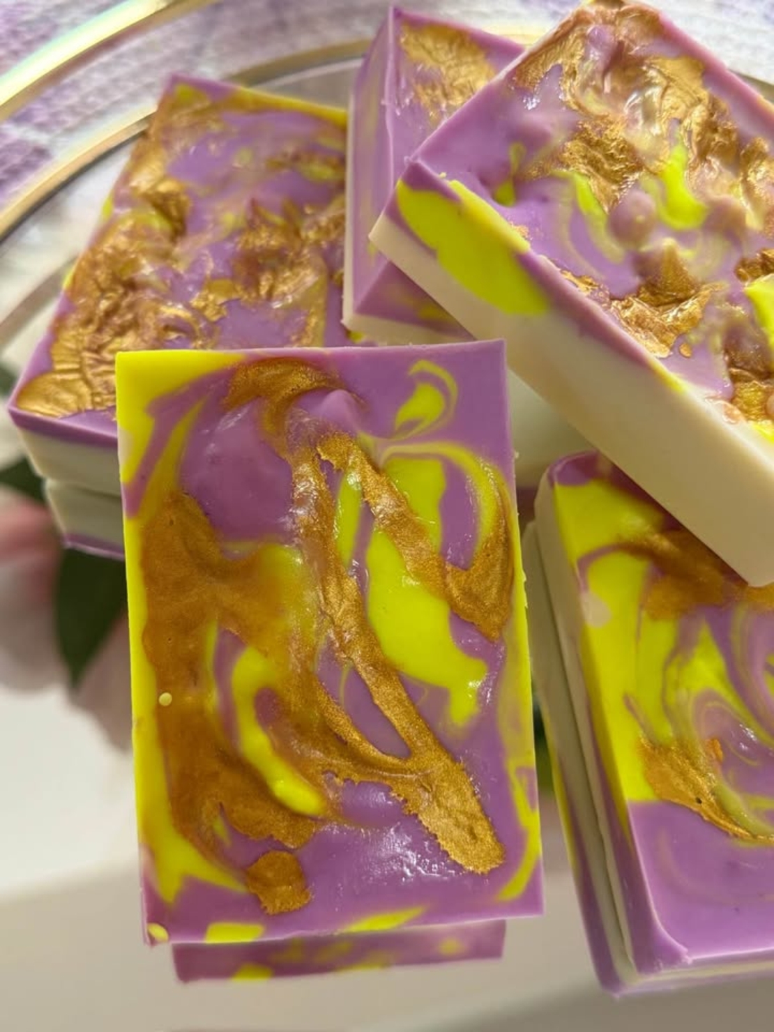 Ръчно изработен сапун „Лилав зюмбюл“