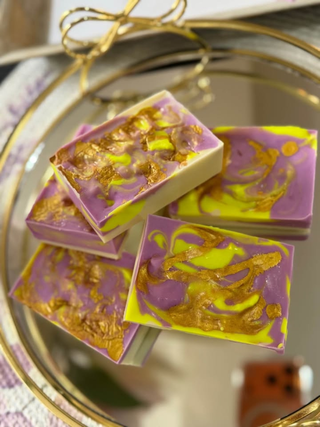 Ръчно изработен сапун „Лилав зюмбюл“