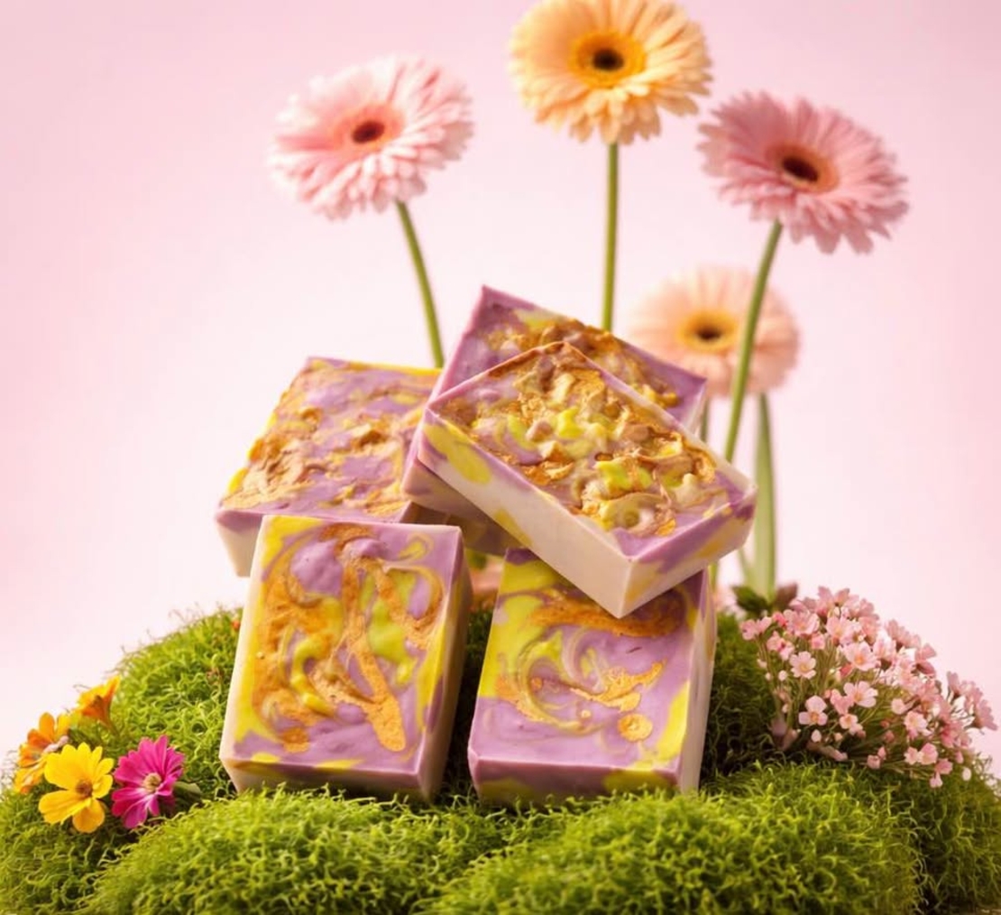 Ръчно изработен сапун „Лилав зюмбюл“