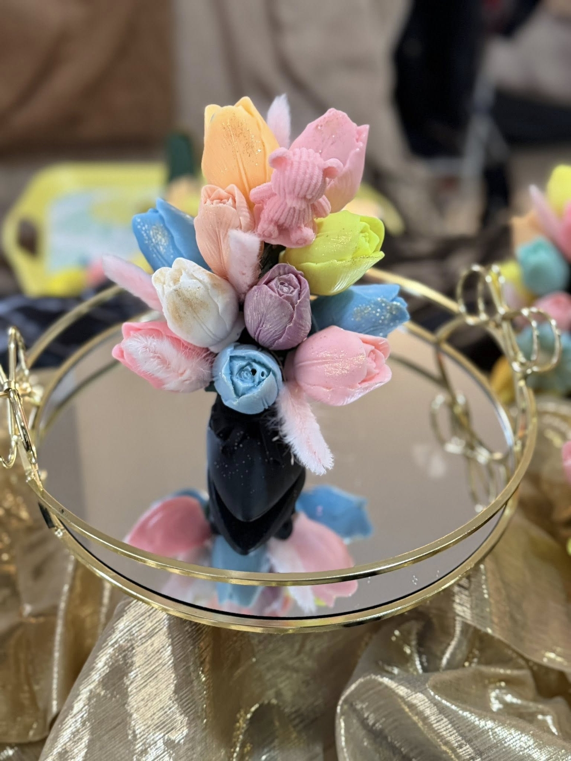 букет за 8 март от сапун като малки шедьоври!