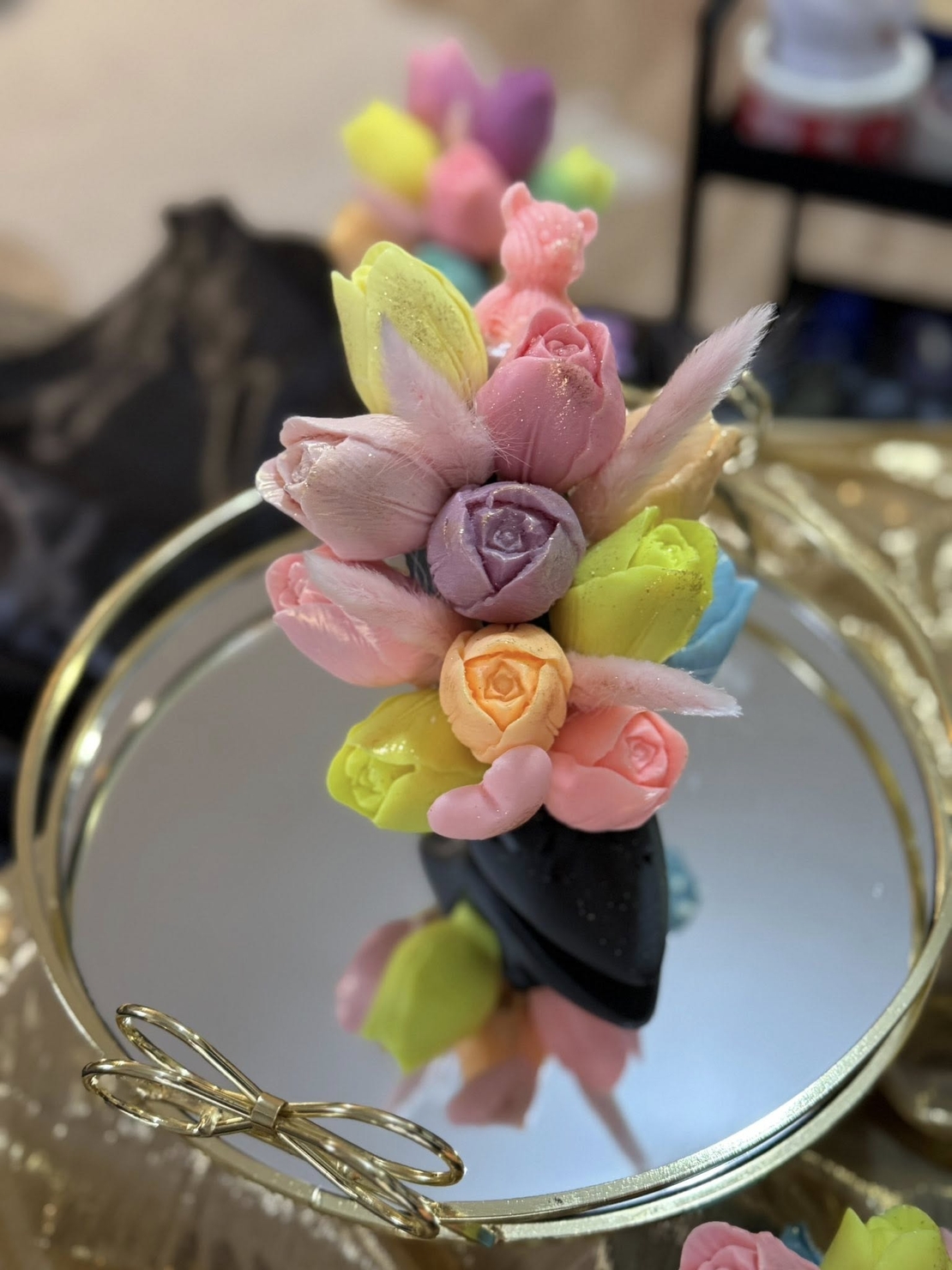 букет за 8 март от сапун като малки шедьоври!