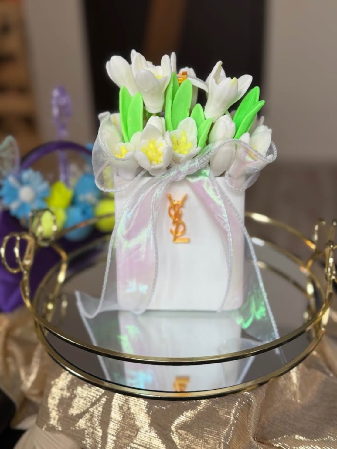 Букети от сапун кокичета подарък за 8 март