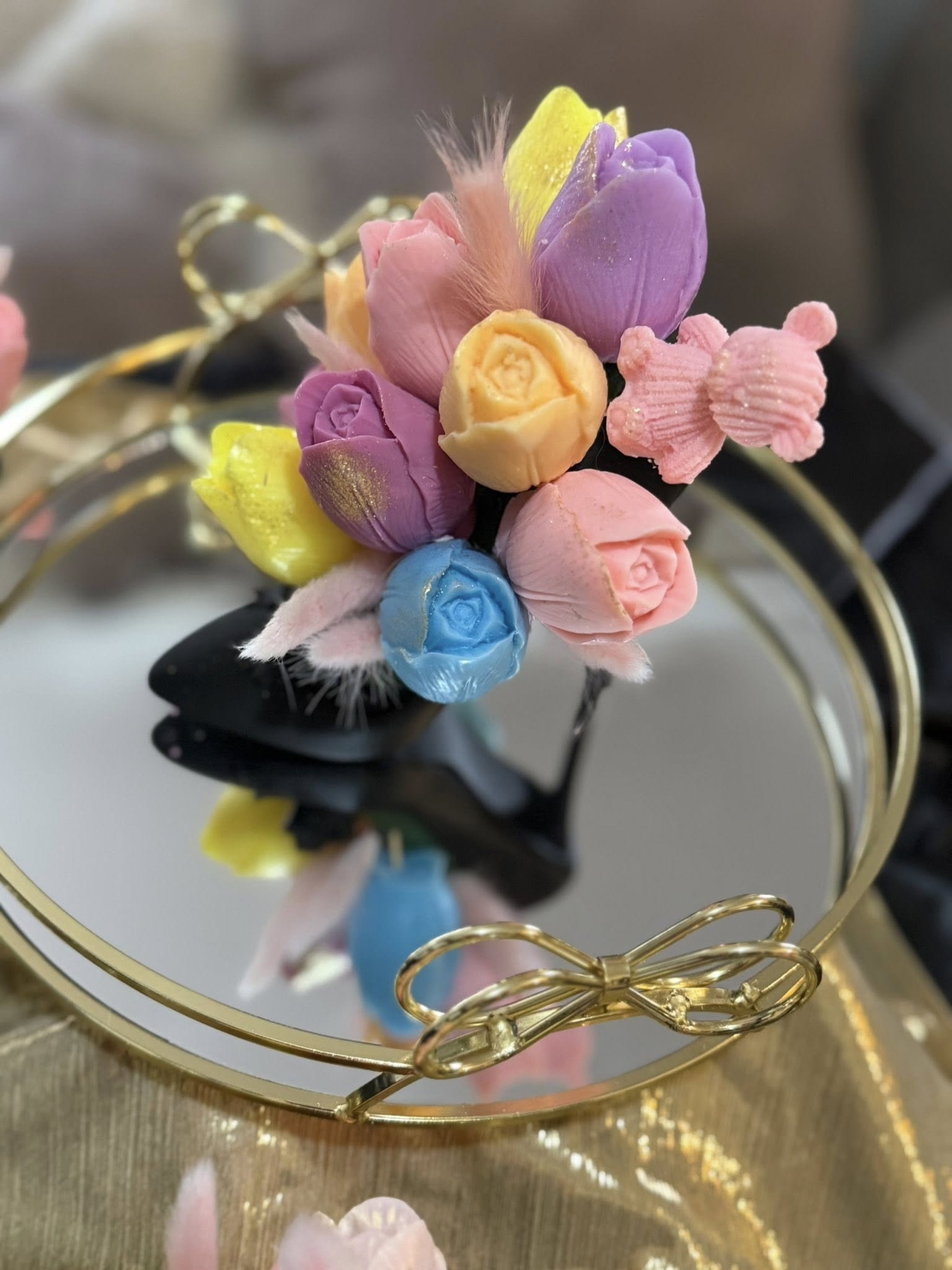 букет за 8 март от сапун като малки шедьоври!